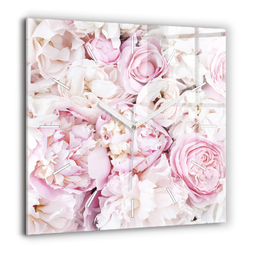 Ceas din sticlă pătrat Nature pleacă