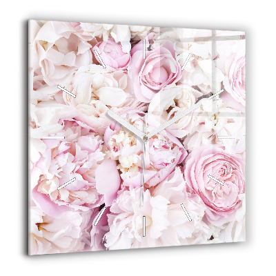 Ceas din sticlă pătrat Nature pleacă