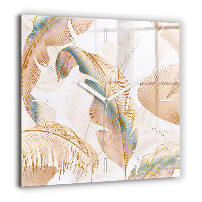 Ceas pătrat de perete din sticlă Model de marmura