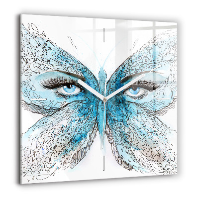 Ceas perete din sticlă pătrat Cascada în Islanda