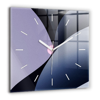 Ceas perete din sticlă pătrat Stonehenge Nimbostratus