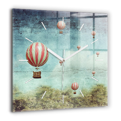 Ceas din sticlă pătrat Abstracția - Emoții