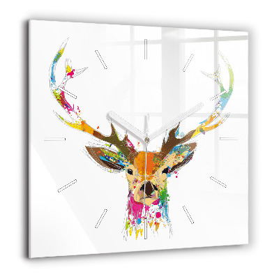 Ceas din sticlă pătrat Oameni păpuși