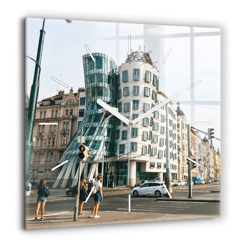 Ceas pătrat de perete din sticlă Colosseumul din Italia