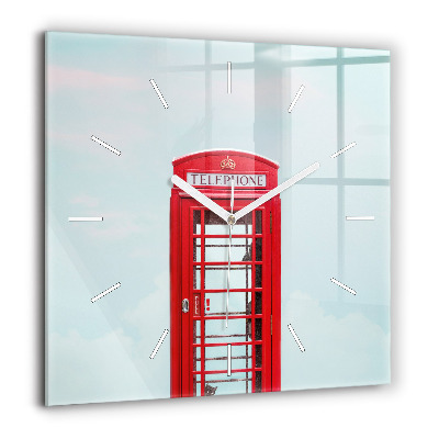 Ceas de sticlă pe perete pătrat Sf. Bazilica Ştefan