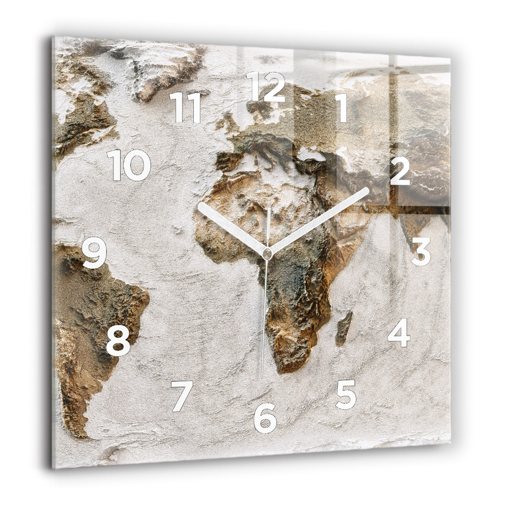 Ceas din sticlă pătrat Fazele lunii și clepsidra