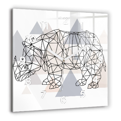 Ceas de sticlă pe perete pătrat Vacante Odihna Vara