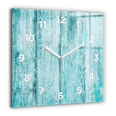 Ceas pătrat de perete din sticlă Harta lumia beton