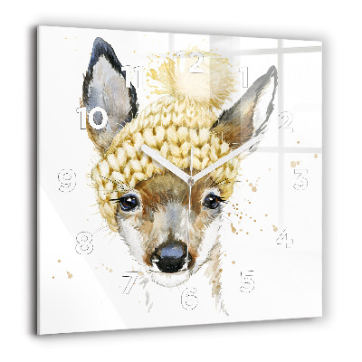 Ceas pătrat de perete din sticlă Cer în degradare