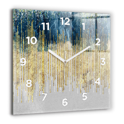 Ceas pătrat de perete din sticlă Ciuperci colorate magice