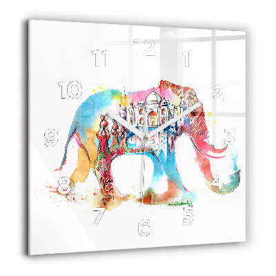 Ceas din sticlă pătrat Față în formă de fluture