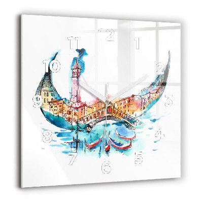 Ceas de sticlă pe perete pătrat Ochelari pentru ochi