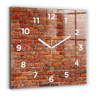 Ceas perete din sticlă pătrat Căști și unde sonore