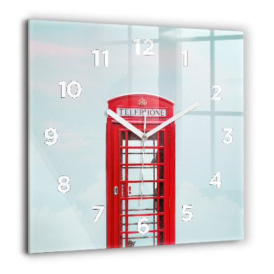 Ceas de sticlă pe perete pătrat Sf. Bazilica Ştefan