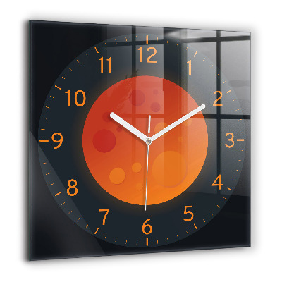 Ceas din sticlă pătrat Lună plină