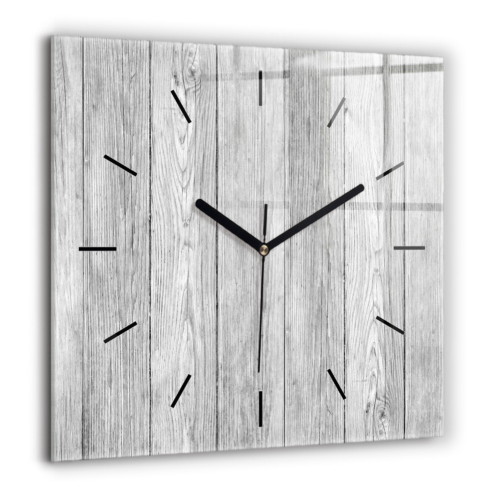 Ceas perete din sticlă pătrat Model geometric