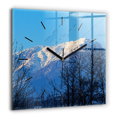 Ceas de sticlă pe perete pătrat Impressionismul în artă Market