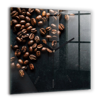 Ceas de sticlă pe perete pătrat Carte abstractă