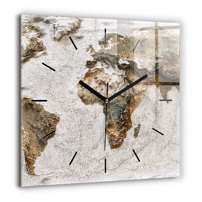 Ceas din sticlă pătrat Fazele lunii și clepsidra