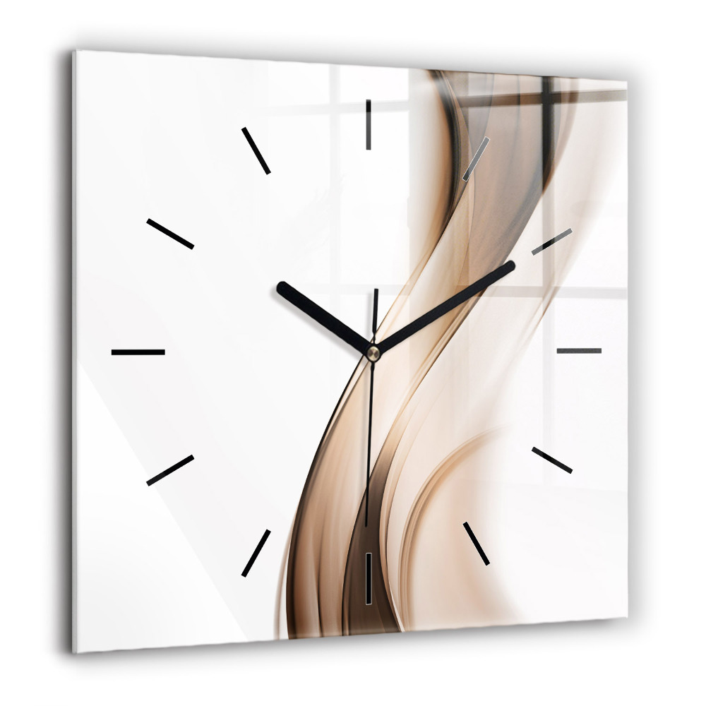 Ceas perete din sticlă pătrat Portretul unei femei