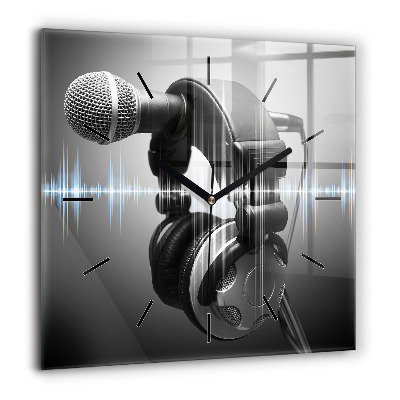 Ceas din sticlă pătrat Ciberspațiul