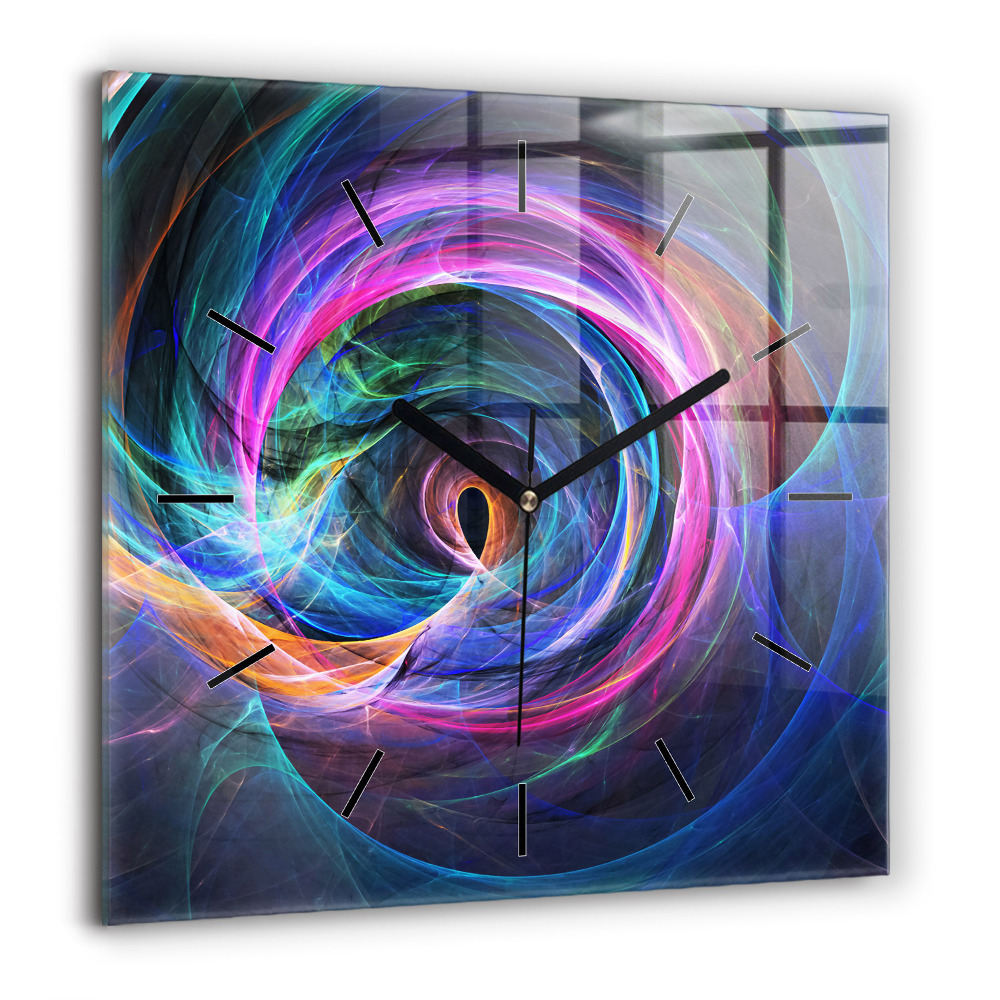 Ceas de sticlă pe perete pătrat Elefant