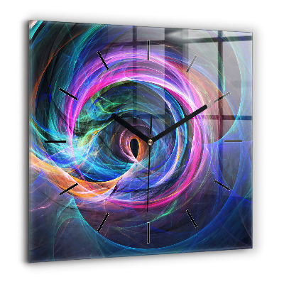 Ceas de sticlă pe perete pătrat Elefant