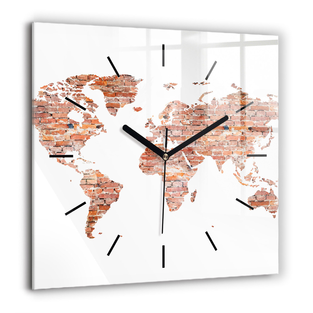 Ceas din sticlă pătrat Under și Lac