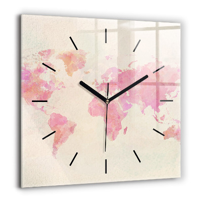 Ceas de sticlă pe perete pătrat Stilul motor Adrenalina