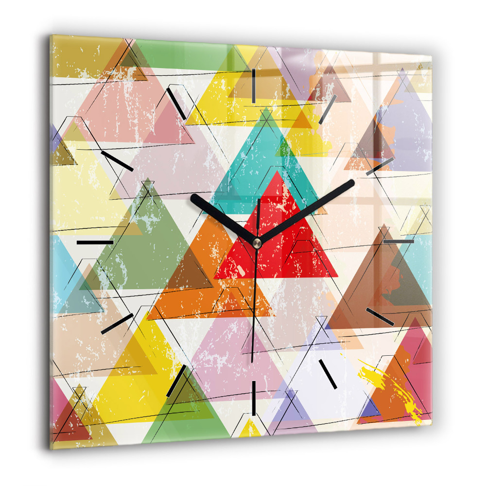 Ceas de sticlă pe perete pătrat Inscripţia familiei