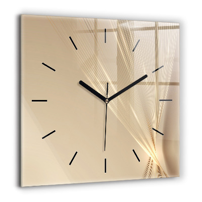 Ceas pătrat de perete din sticlă Astronaut