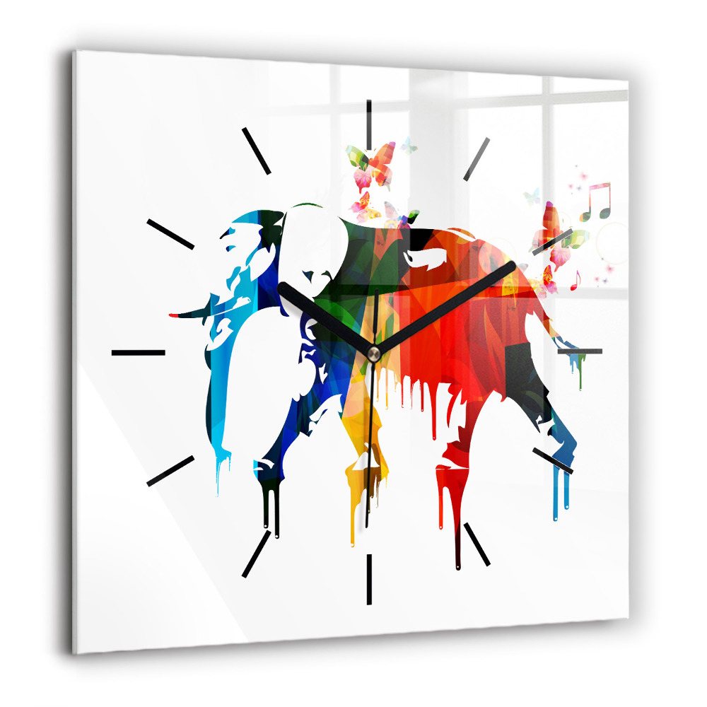 Ceas din sticlă pătrat Vedere din San Francisco