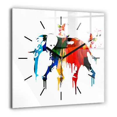 Ceas din sticlă pătrat Vedere din San Francisco