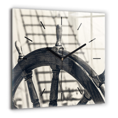 Ceas perete din sticlă pătrat Alergolog