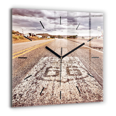 Ceas perete din sticlă pătrat Design mașină F1