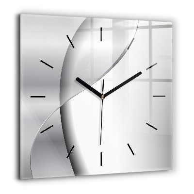 Ceas de sticlă pe perete pătrat Culoare: verde sticla