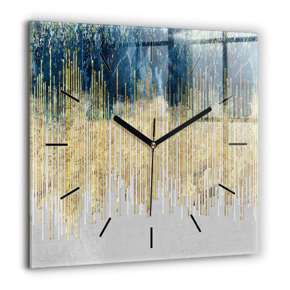 Ceas pătrat de perete din sticlă Ciuperci colorate magice