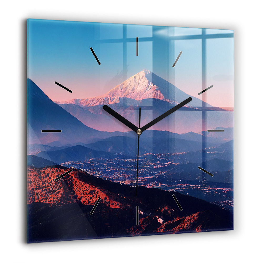 Ceas perete din sticlă pătrat Parcul Olimpic Barcelona