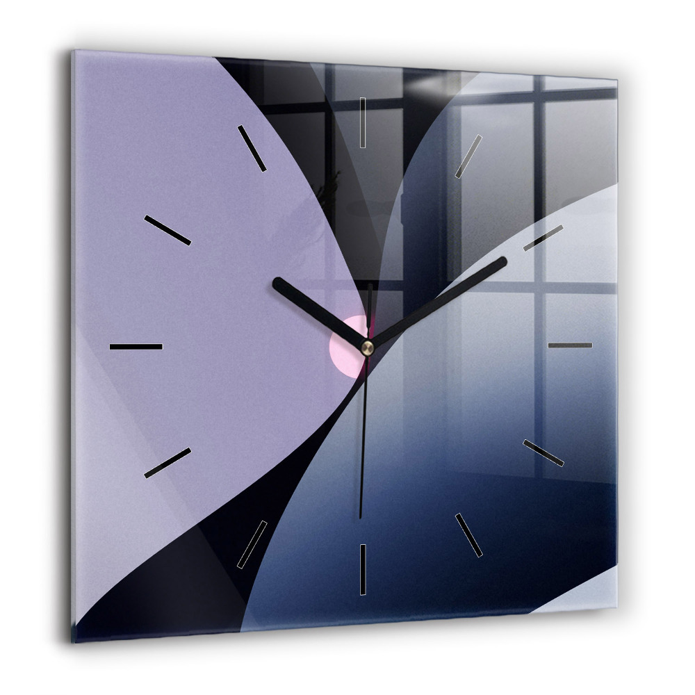 Ceas perete din sticlă pătrat Stonehenge Nimbostratus