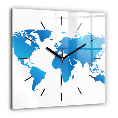 Ceas pătrat de perete din sticlă Străzile orașului Chicago