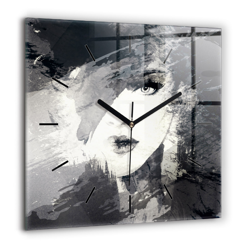 Ceas de sticlă pe perete pătrat Alster în Hamburg