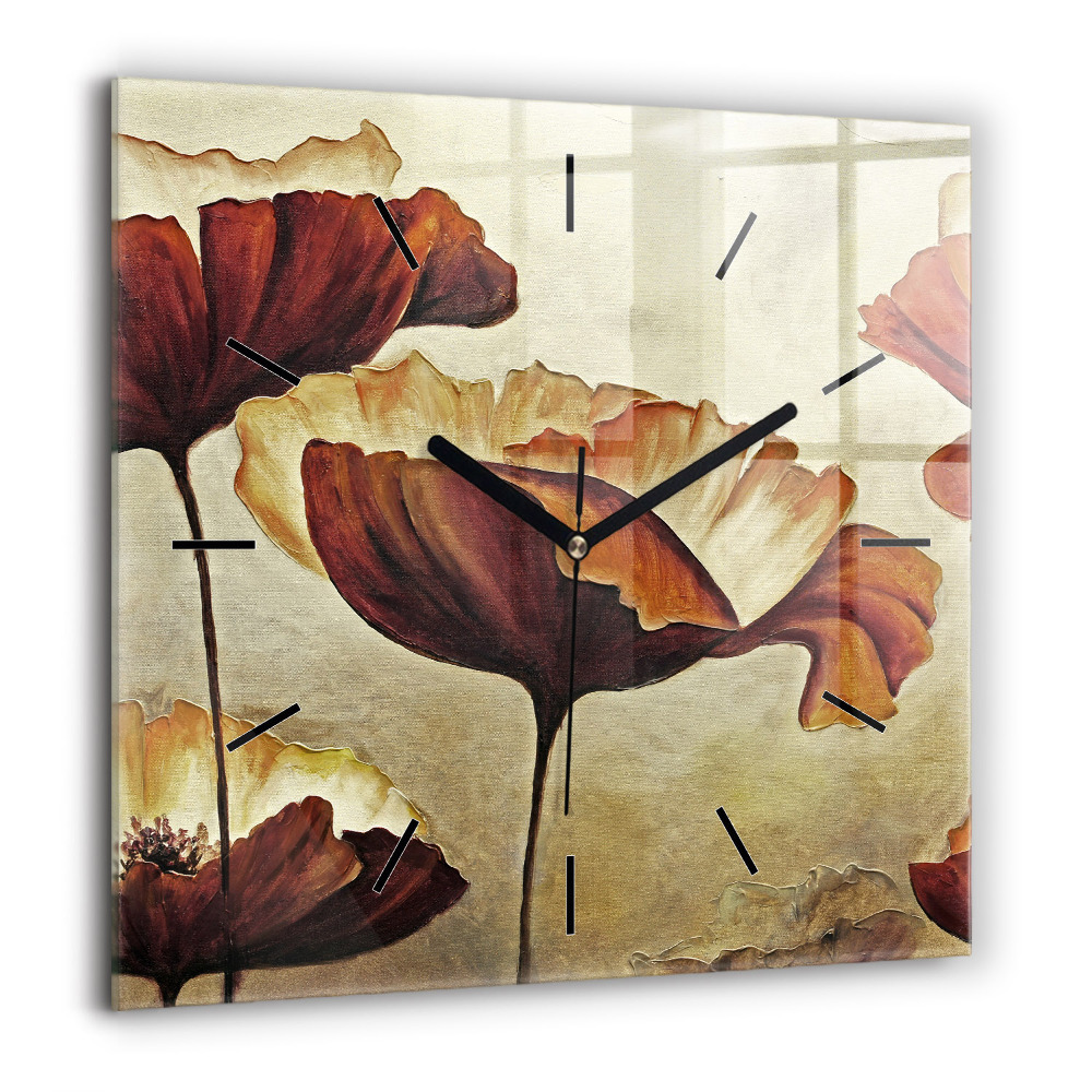 Ceas din sticlă pătrat Crearea lui Adam