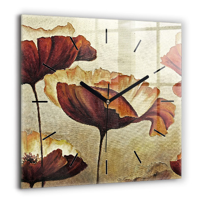 Ceas din sticlă pătrat Crearea lui Adam