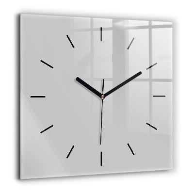 Ceas din sticlă pătrat Gri deschis
