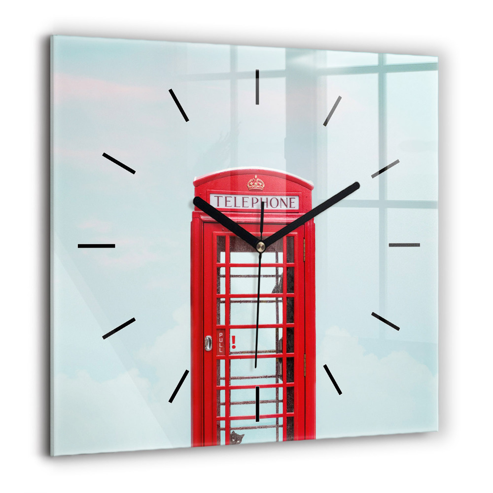 Ceas de sticlă pe perete pătrat Sf. Bazilica Ştefan