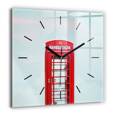 Ceas de sticlă pe perete pătrat Sf. Bazilica Ştefan