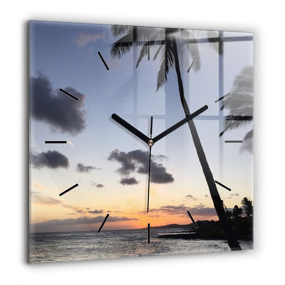 Ceas din sticlă pătrat Pungi de cafea