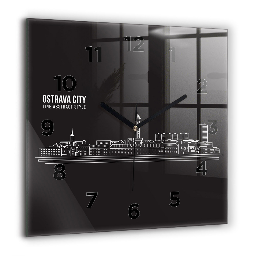 Ceas din sticlă pătrat Jazz la New York