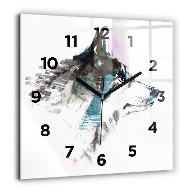 Ceas din sticlă pătrat peisaj african