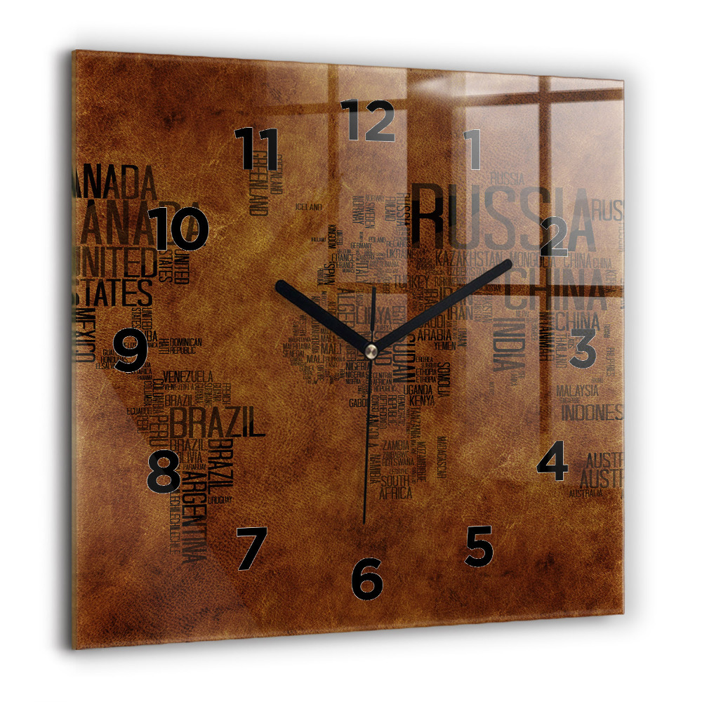 Ceas din sticlă pătrat Mașină veche